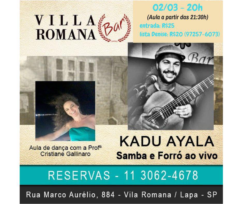 Kadu Ayala + aula Cristiane Gallinaro