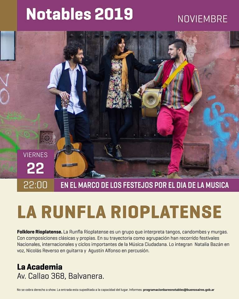 La Runfla Rioplatense festeja el día de la música