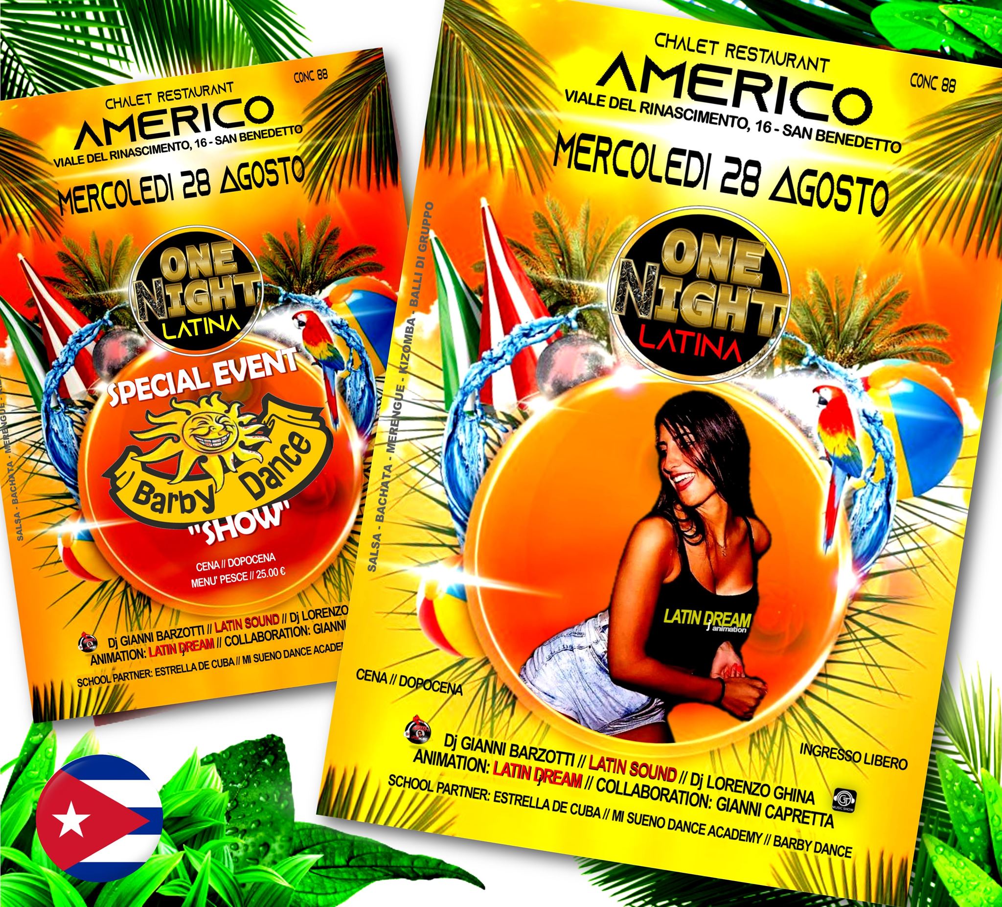 28 Agosto - One Night Latina _ Americo