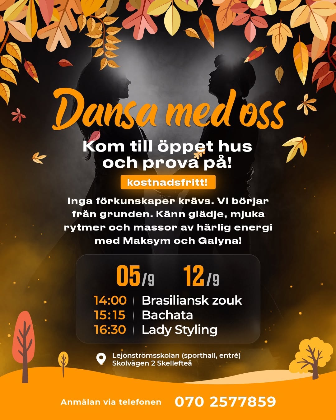 PROVA PÅ BRASILIANSK ZOUK, BACHATA OCH BACHATA LADY STYLING