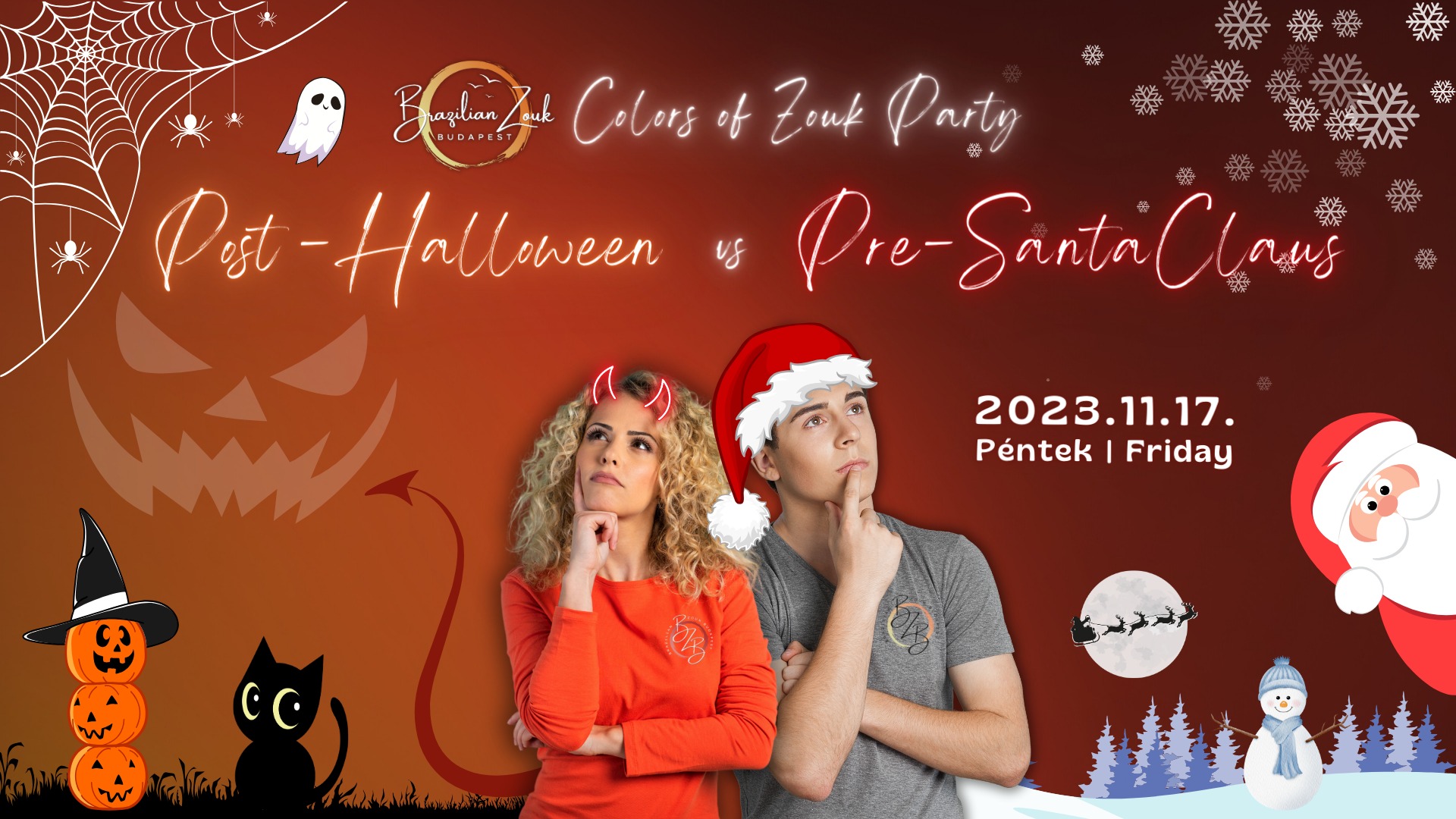 BZB - Colors of Zouk Party - Halloween vs Santa