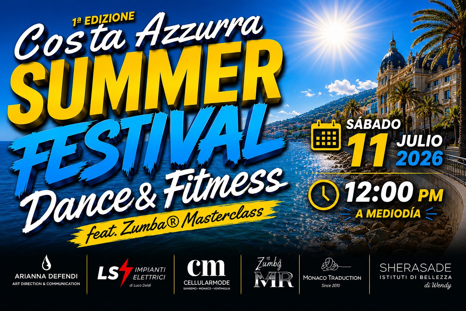CÔTE D´ÁZUR SUMMER FESTIVAL DANCEFIT by ZUMBA® Menton 2026
