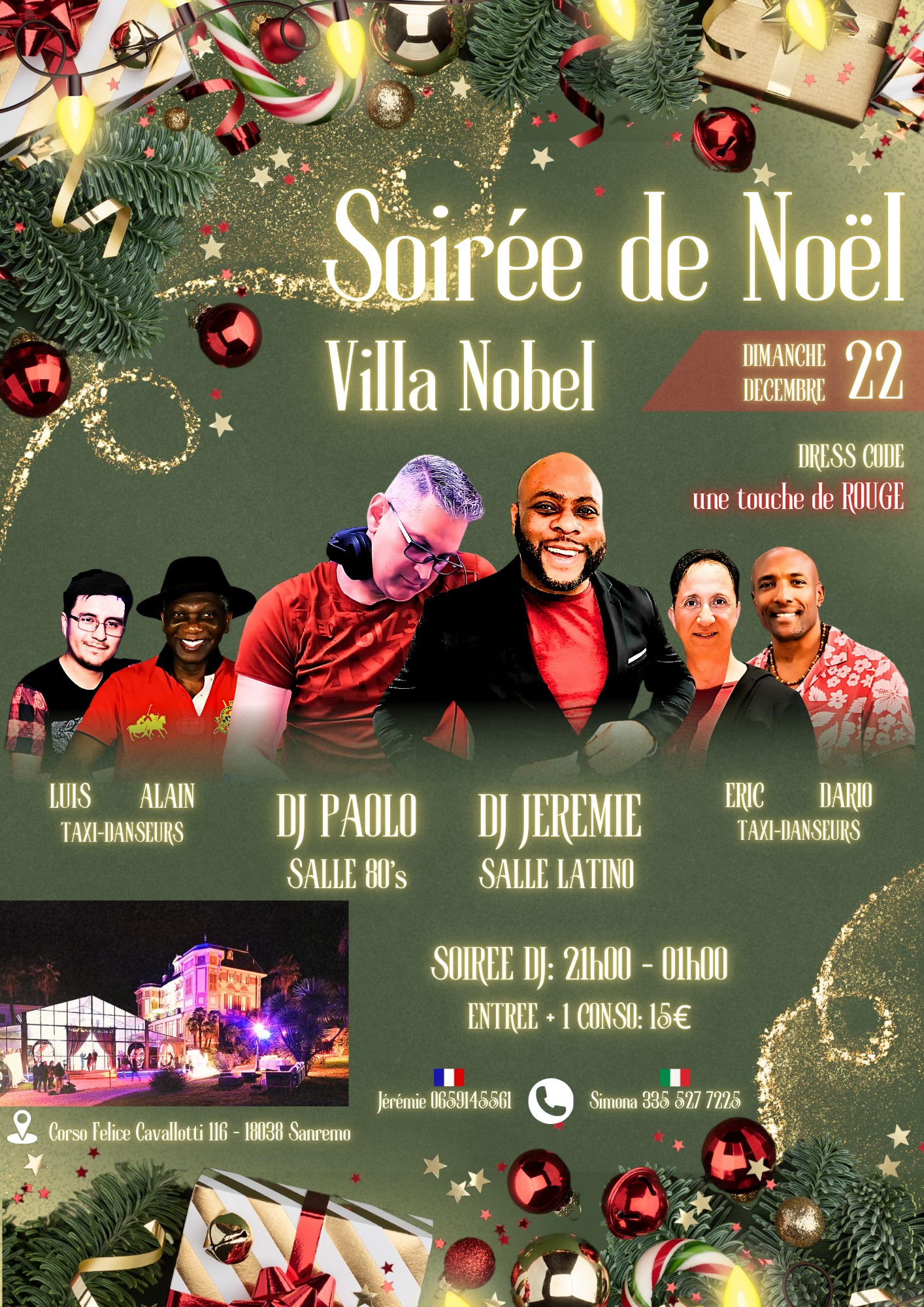 Soirée de Noël en Italie (Villa Nobel)