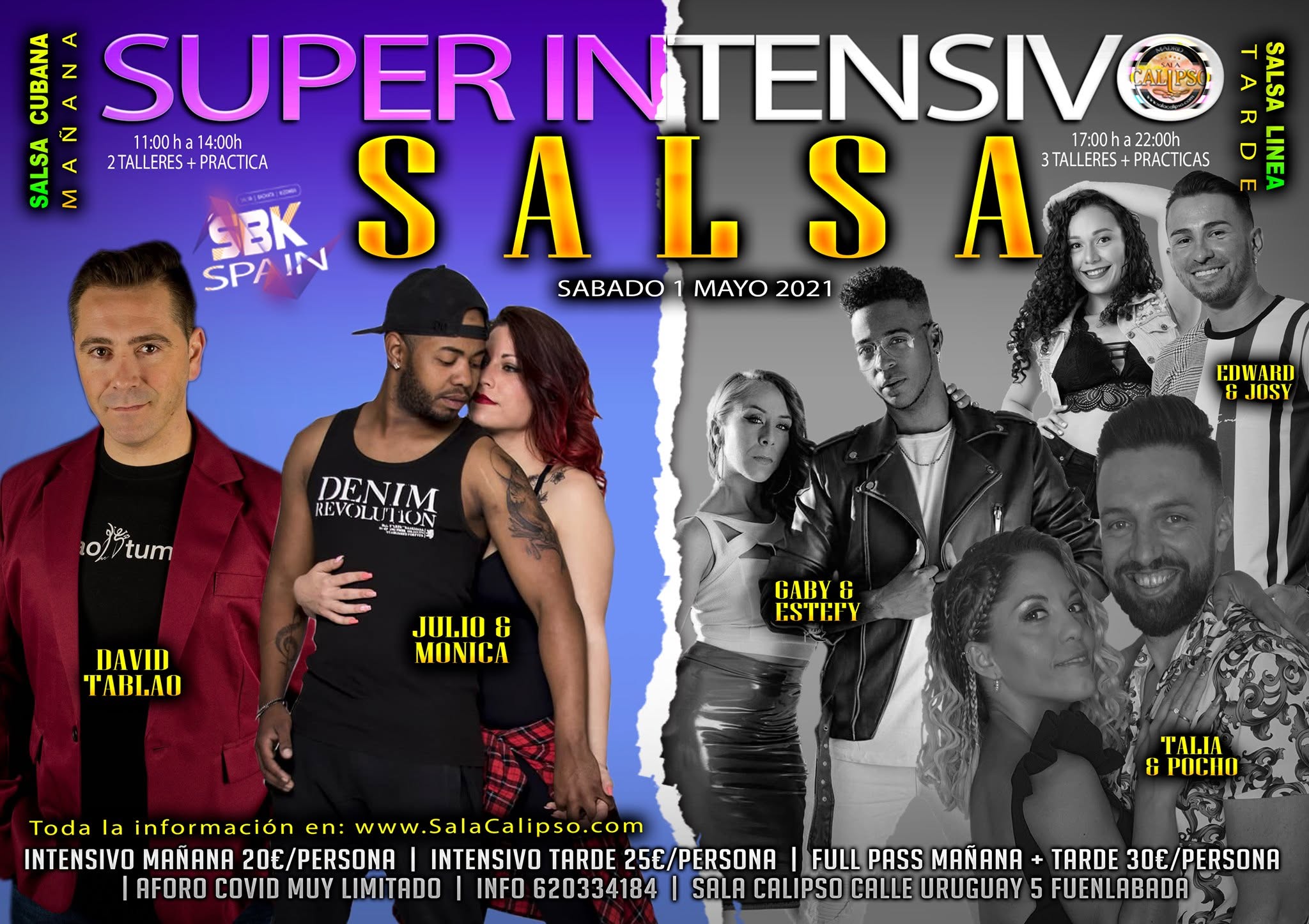 Super Intensivo SALSA - Sabado 1 Mayo 2021 - Cubano+Linea