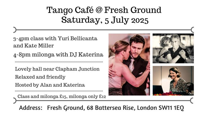 Tango Cafe - milonga and class with Yuri and Kate