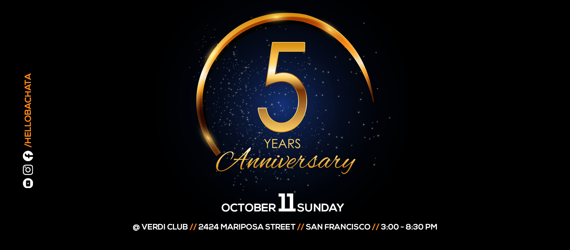 Hello! Bachata 5-Year Anniversary (October 2026)