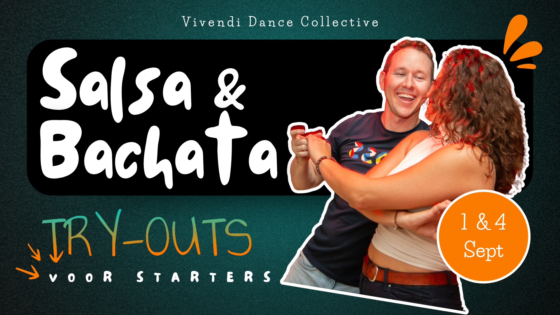 Salsa en Bachata Starter Try-outs 01 09 25 and 04 09 25