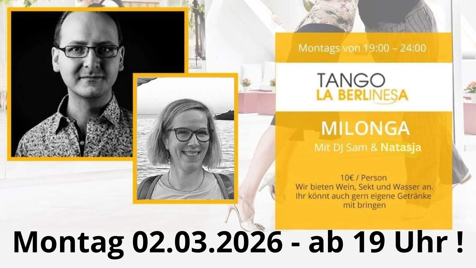 LaBerlinesa Montagsmilonga mit DJ Sam & Natasja Monday Milonga Berlin