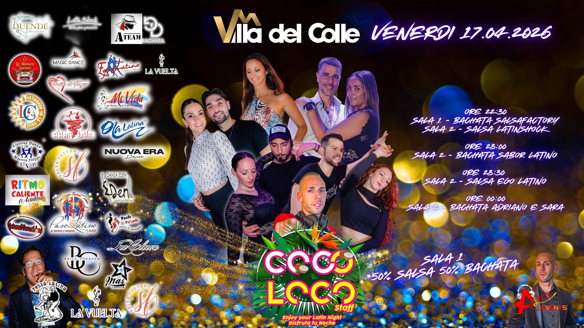 Venerdi 17 04 26 CocoLoco Latino @Villa del Colle
