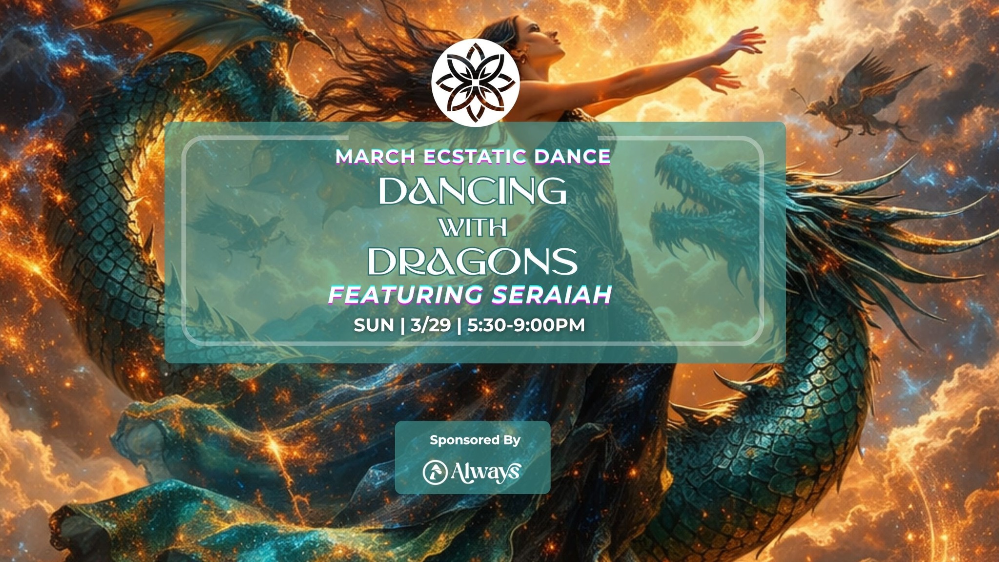 Monthly Ecstatic Dance Featuring Seraiah ~ "Dancing with Dragons"