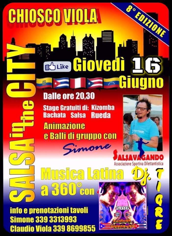 SALSA in the City Giovedì 16 Giugno -MN-