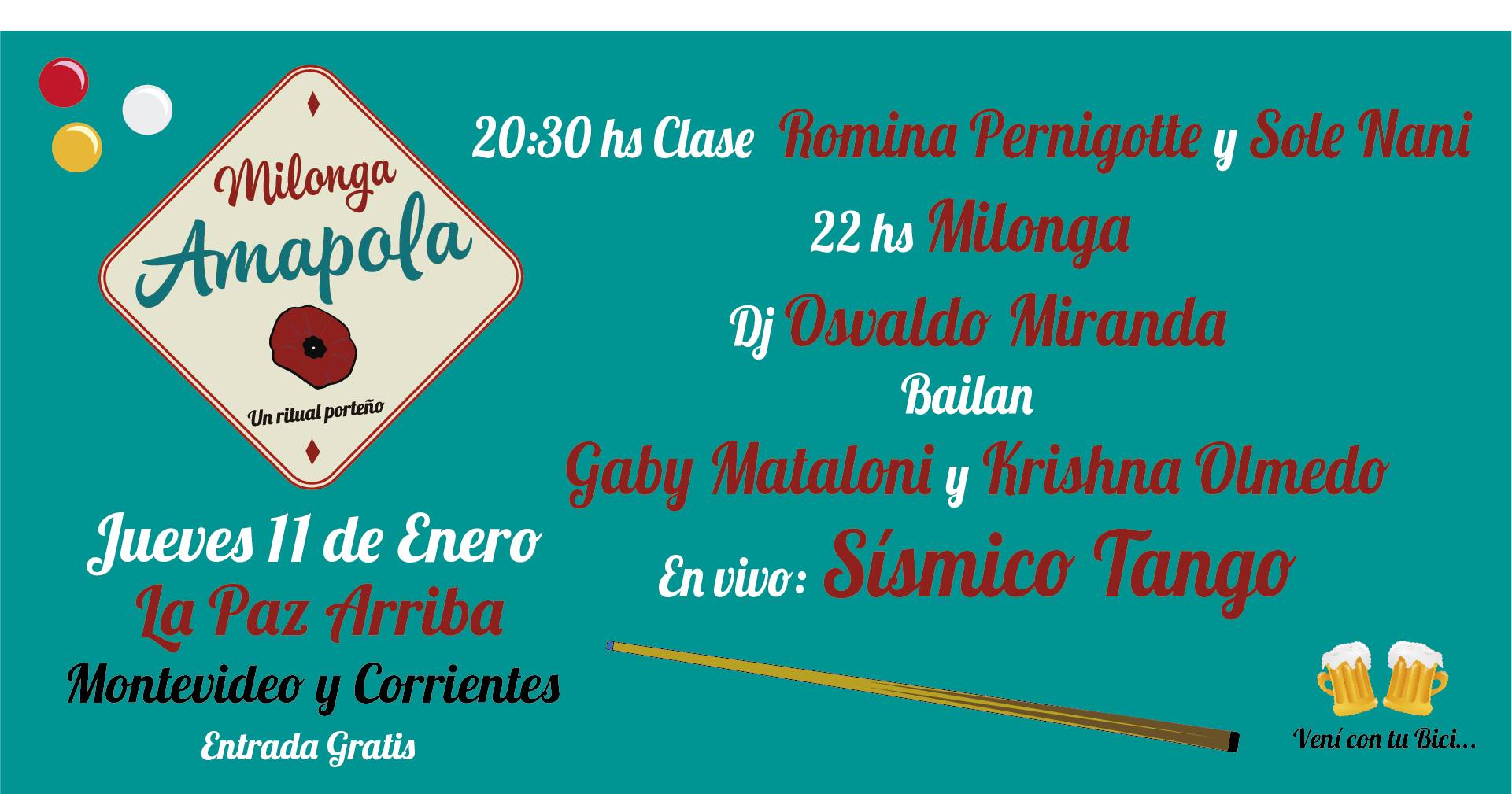 Primer Amapola del año! Nos visita Sísimico Tango y Dj Miranda!