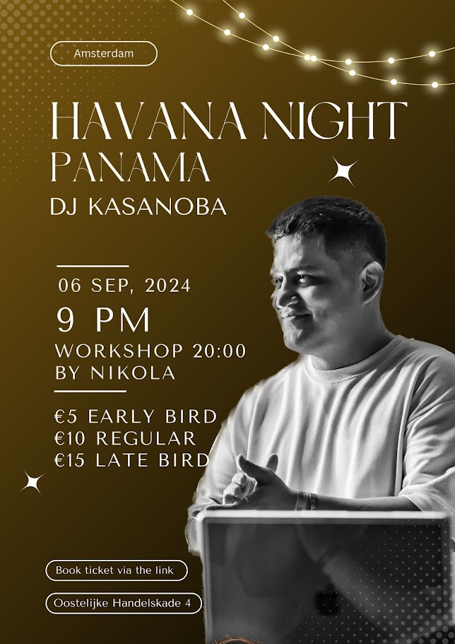Havana Nights at Club Panama Amsterdam 6 September