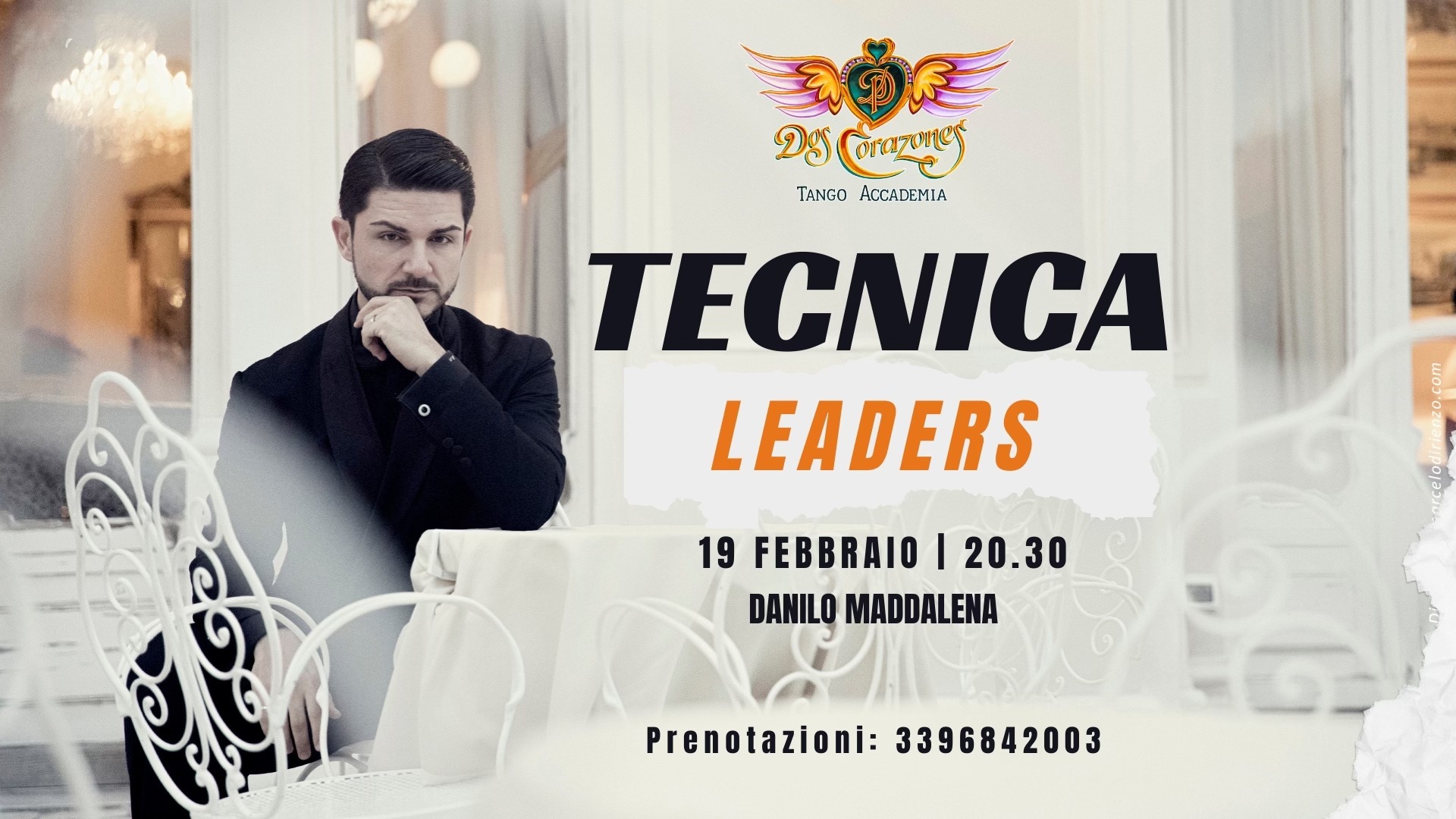 TECNICA LEADERS CON DANILO MADDALENA - 2 Corazones Tango Accademia Rimini