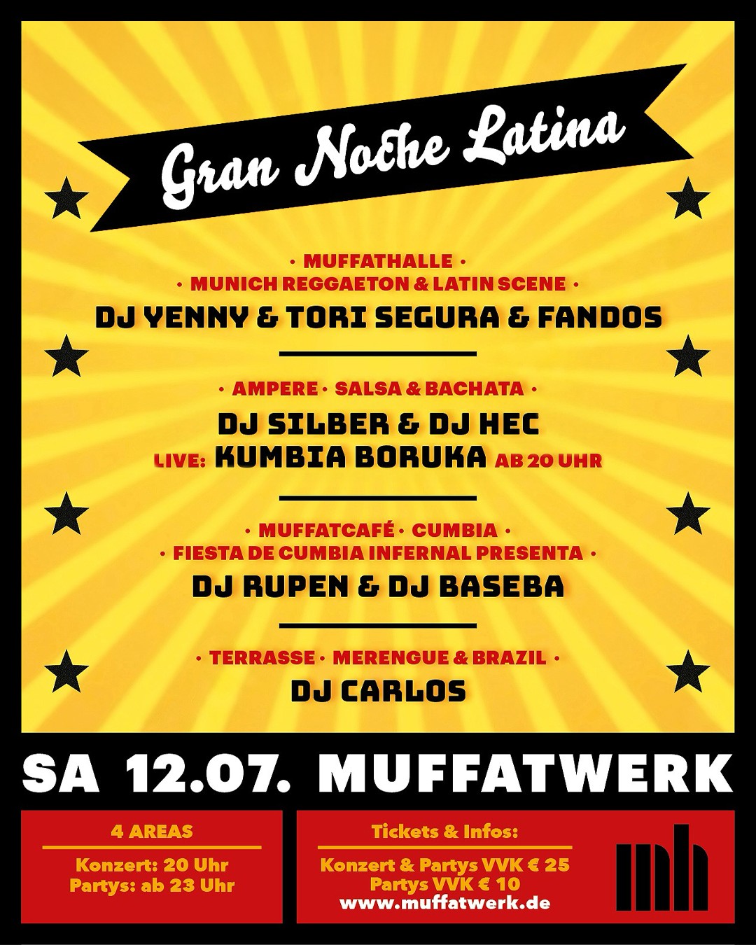 Gran Noche Latina - Muffatwerk ALL AREAS Party!