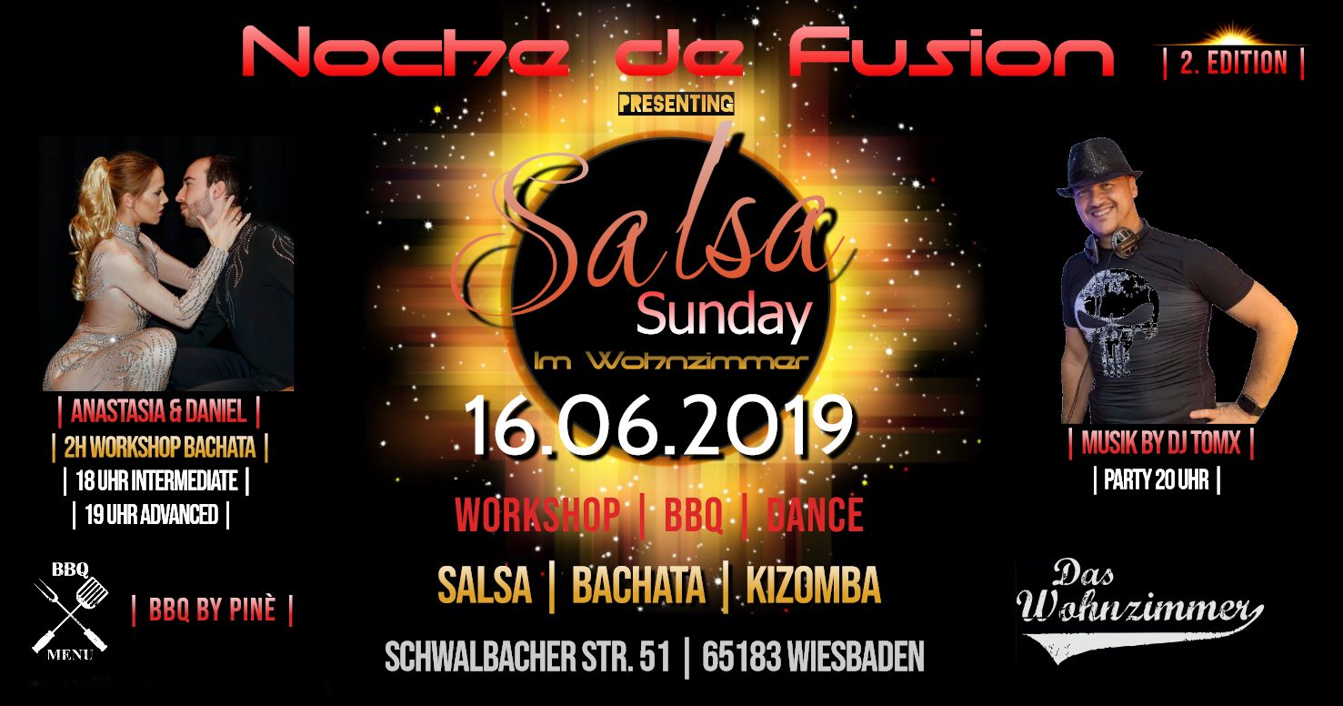 Salsa Sunday - Im Wohnzimmer Bachata Workshop, BBQ und Party