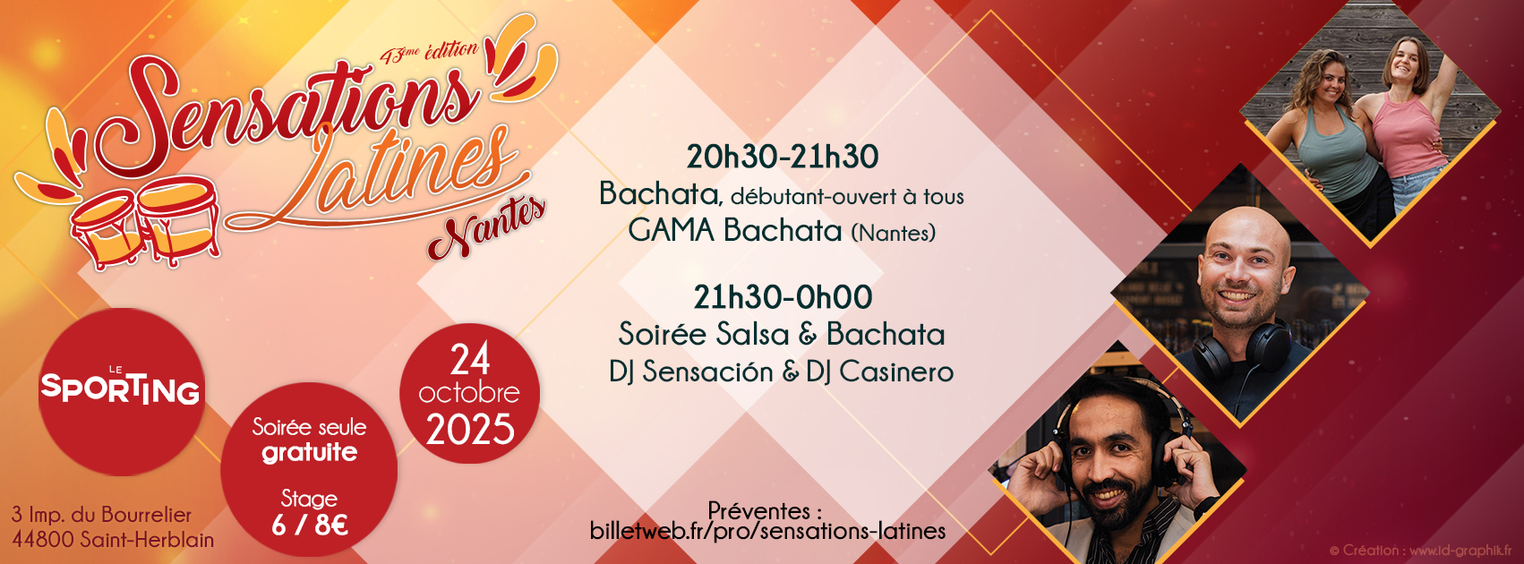 🕺💃 Sensations Latines #43 - Salsa & Bachata au Sporting Nantes !
