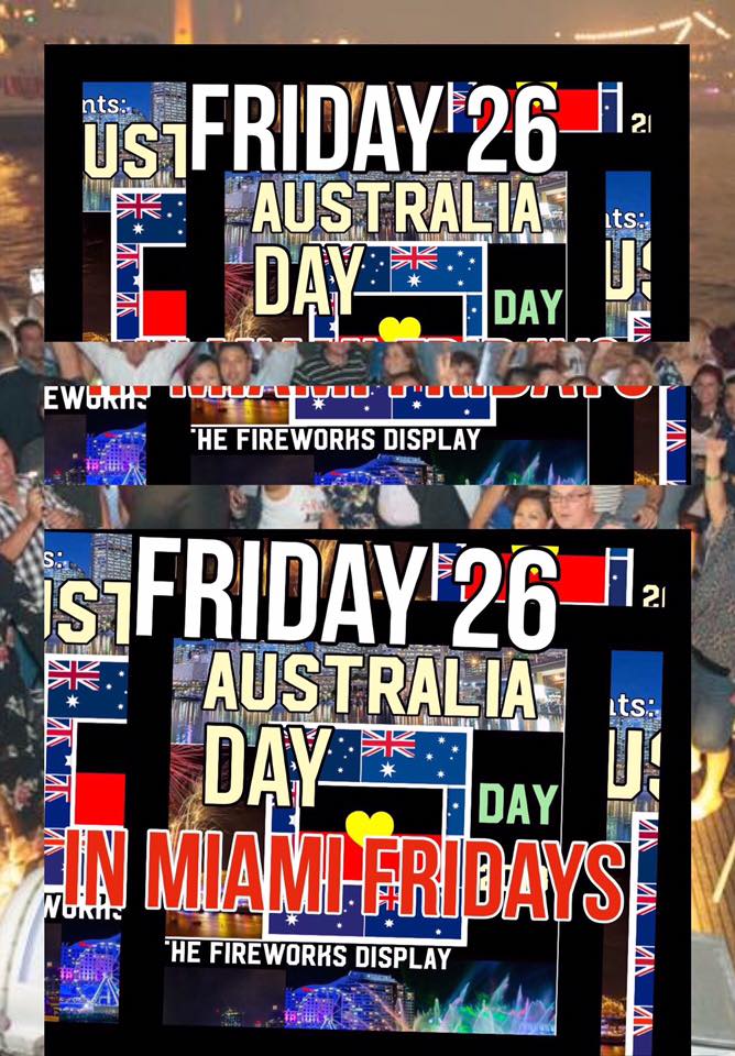 AUSTRALIA DAY FRONT VIEW FIREWORKS