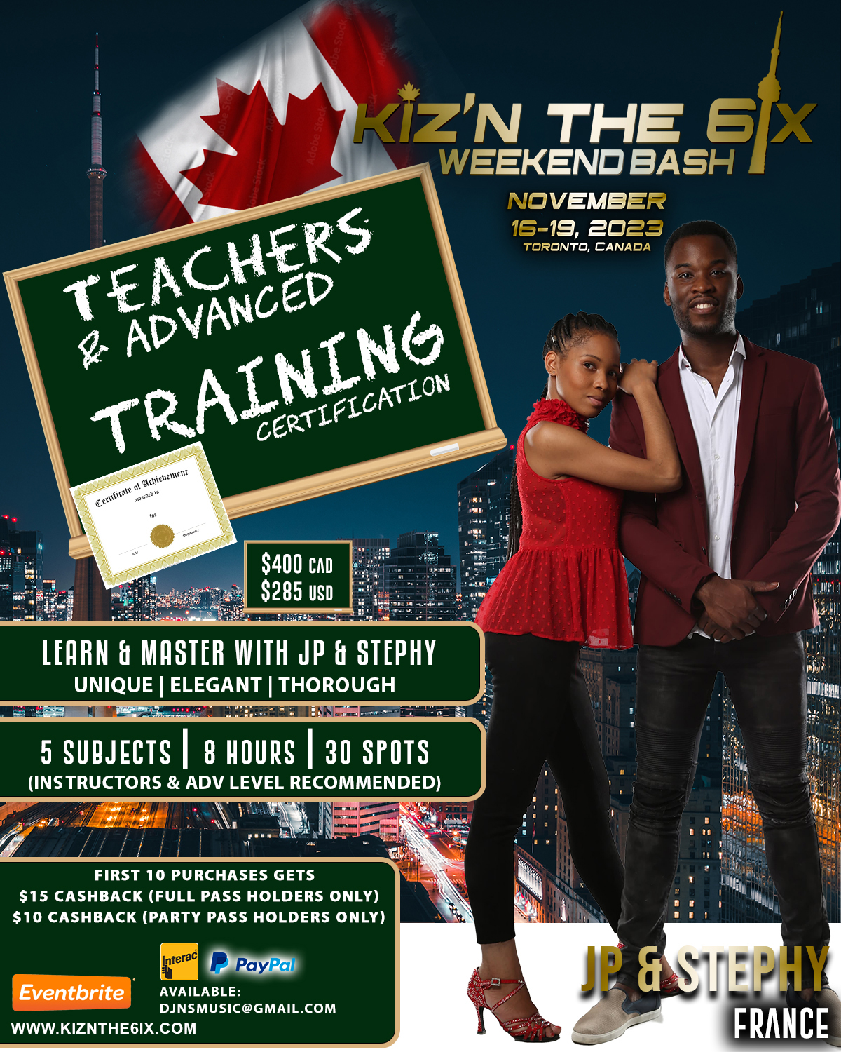 JP & STEPHY (Teachers & Advanced) Training Certification