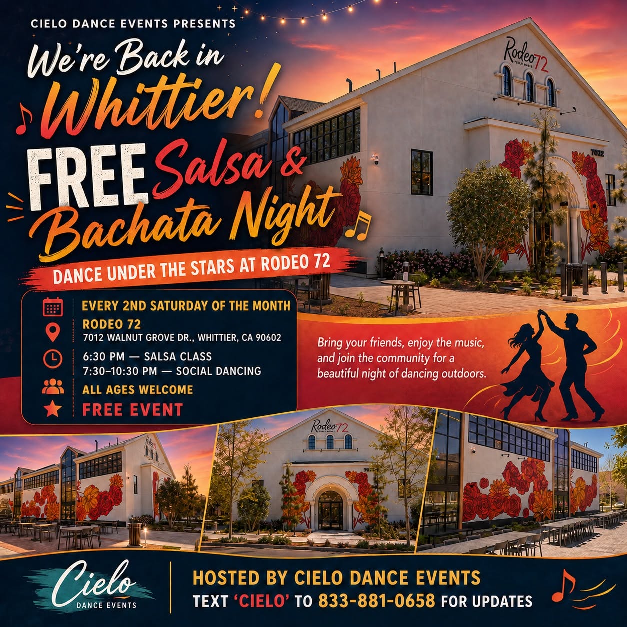 Free Salsa & Bachata Event In Whittier