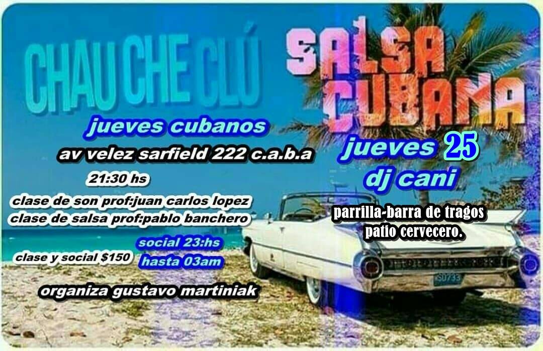 Jueves cubanos en chau che club