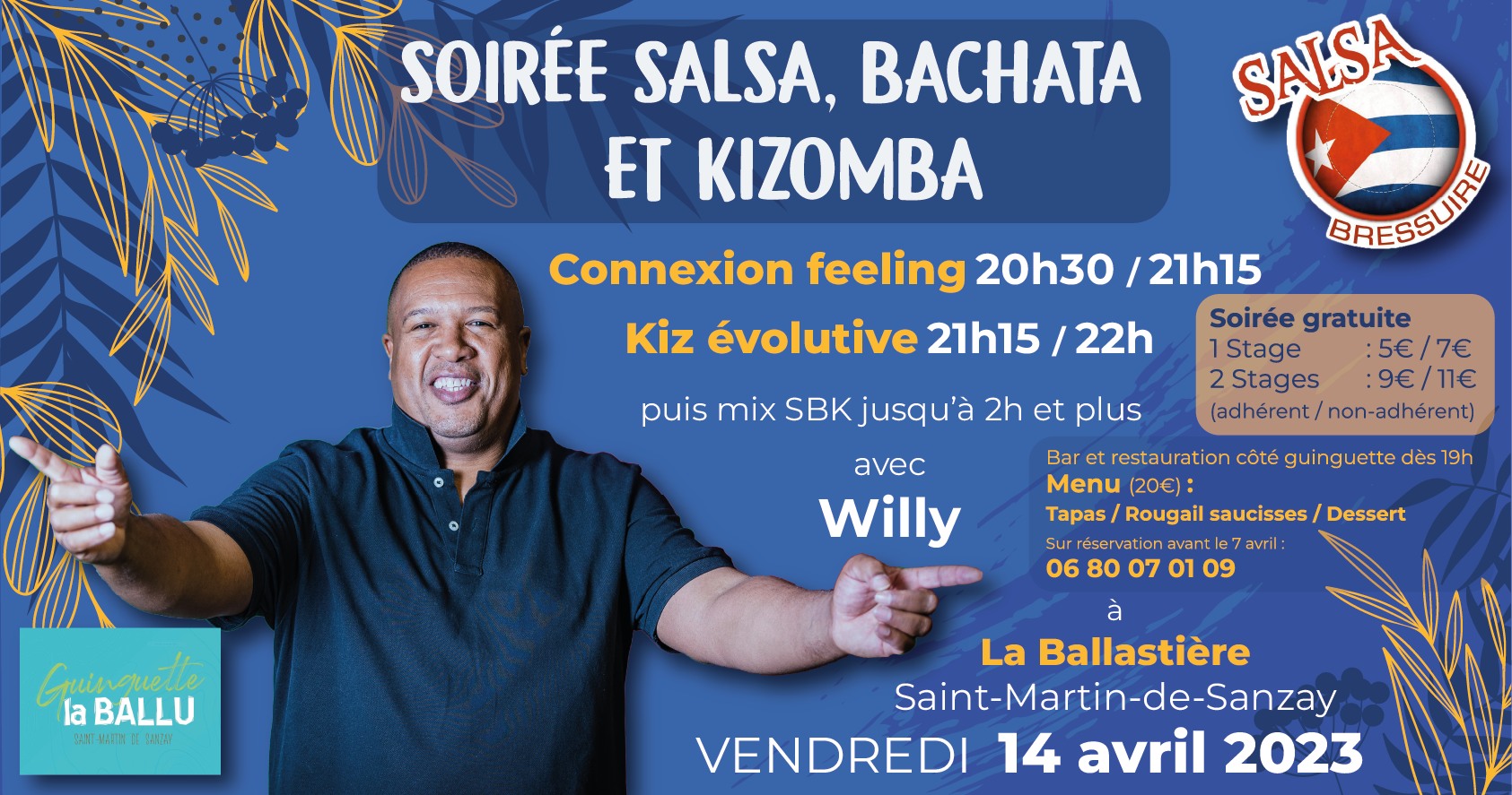 Soirée SBK - Stages Connexion feeling Kiz évolutive