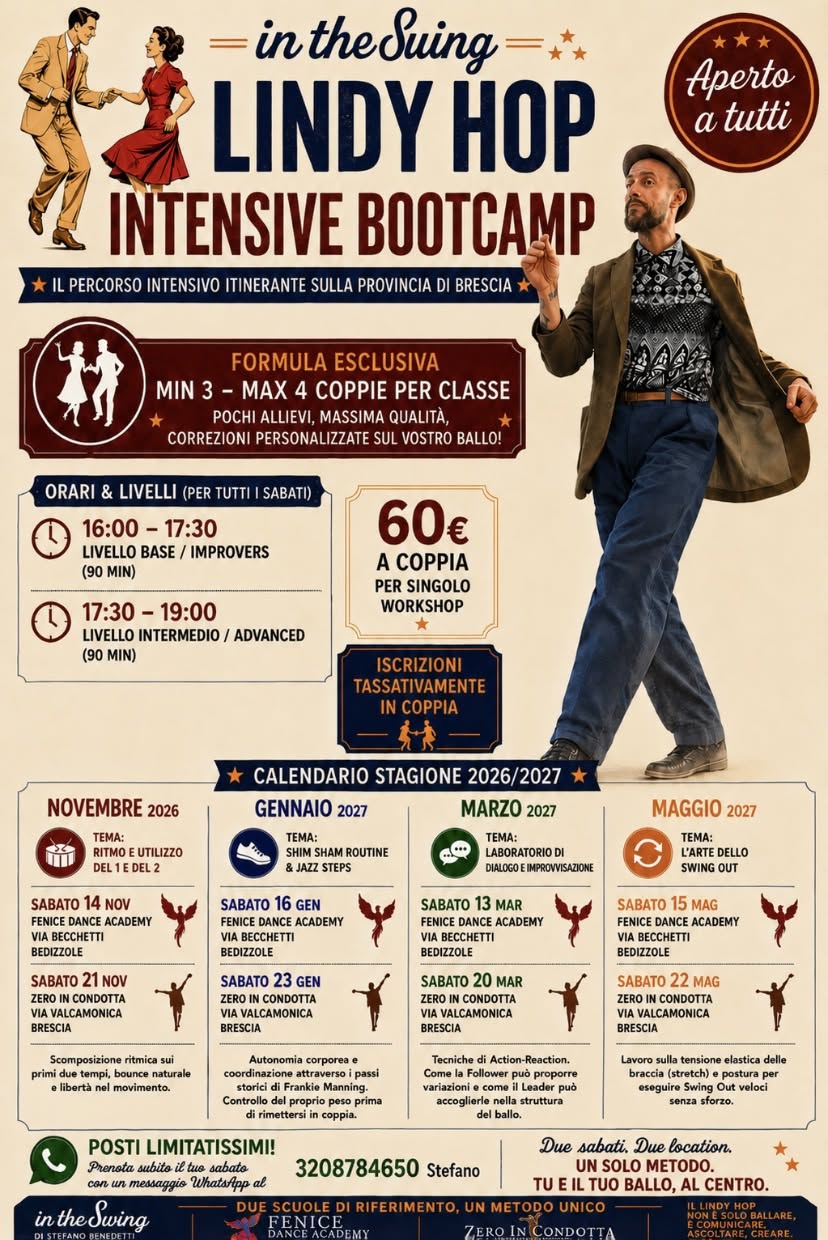 LINDY HOP INTENSIVE BOOTCAMP 2026 2027