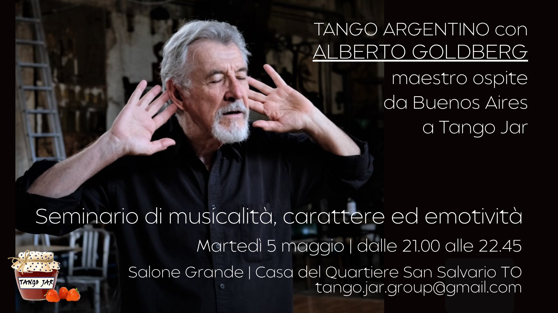 Alberto Goldberg a Torino! Seminario di Musicalità, Carattere, Emotività