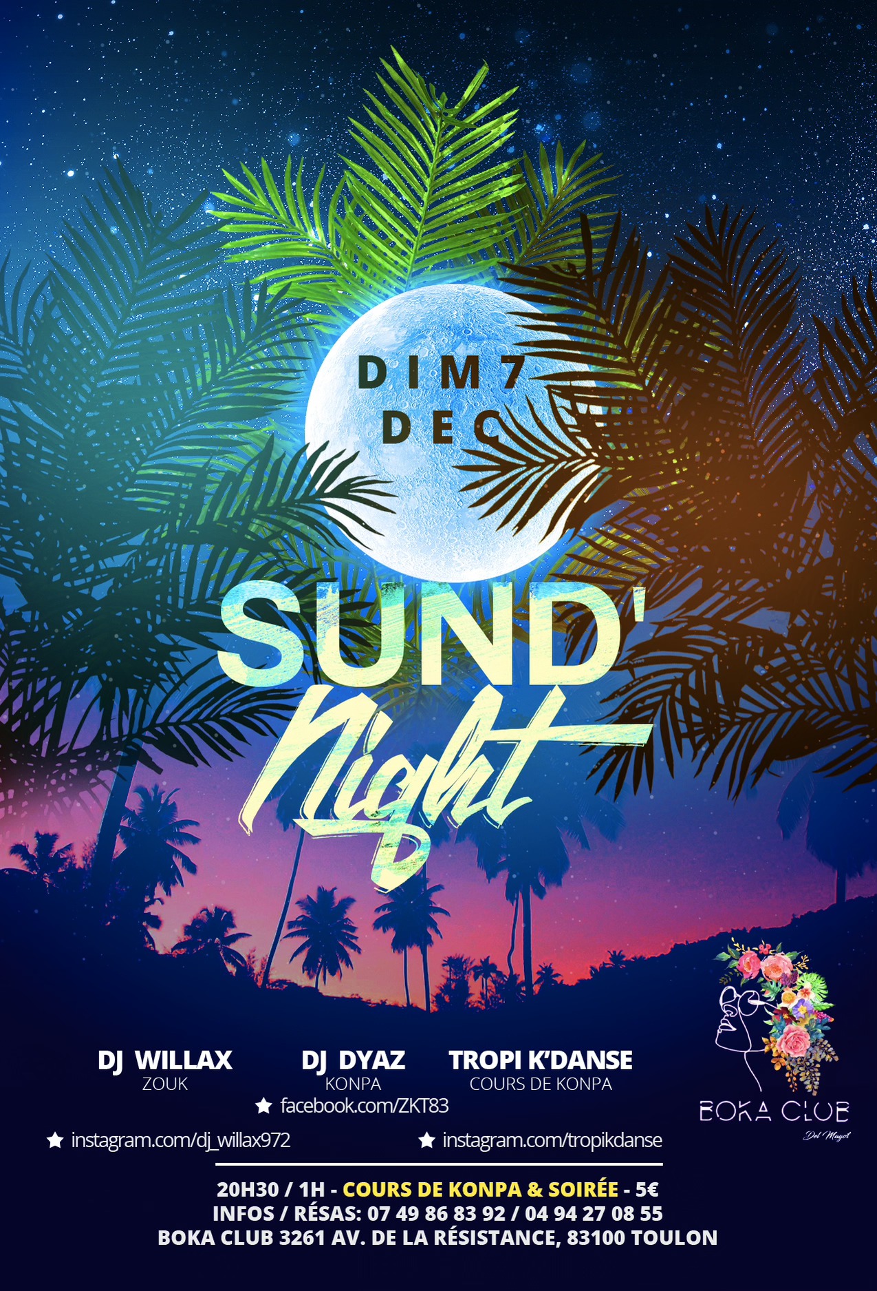 Sund' Night au Boka Club