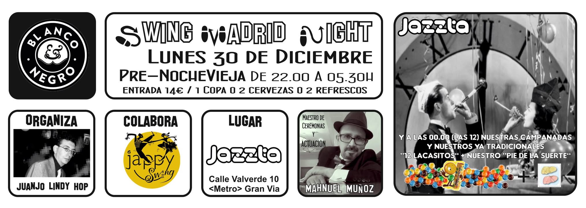 Swing Madrid Night. Especial Pre-NocheVieja del Yasta 2019 20