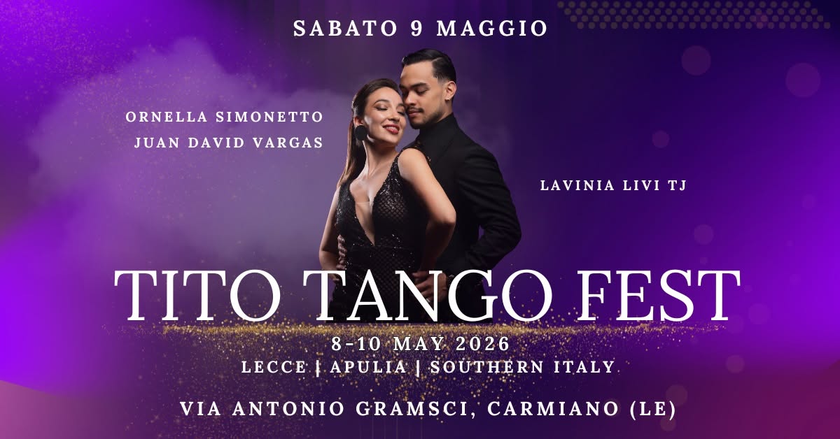 ๐๐ TITO TANGO FEST - MILONGA DEL SรBADO 9 MAY 2026