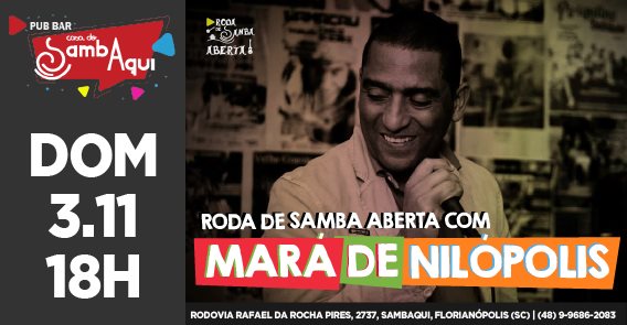 3.11 18h Mará de Nilópolis na Roda de Samba Aberta