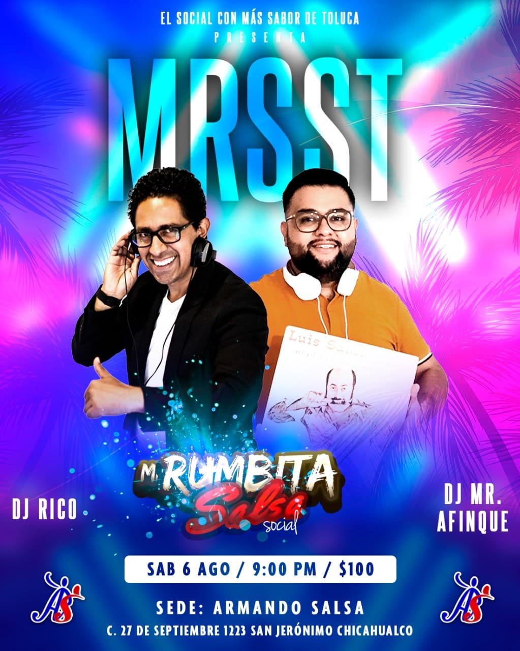 Mi Rumbita Salsa Social Toluca Neón