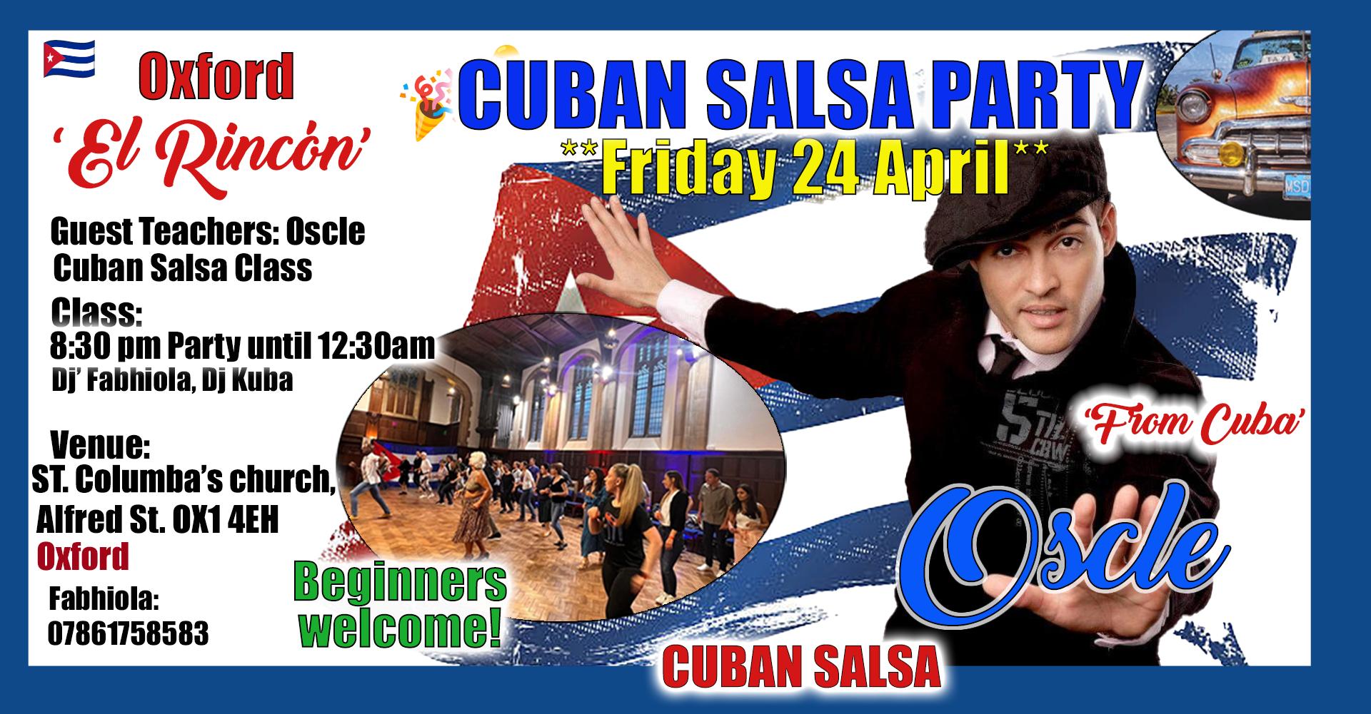 EL RINCÓN - Cuban Party with OSCLE - FRI 24 APRIL