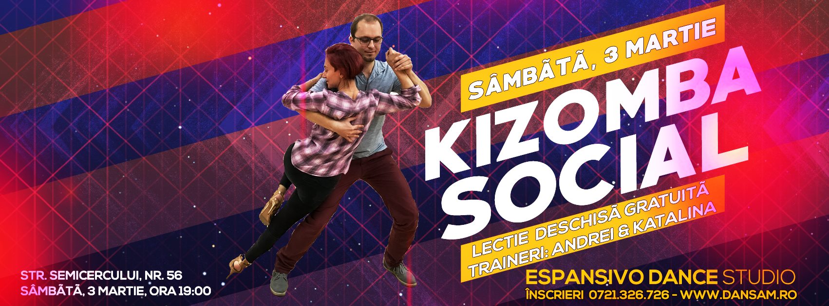 Invata Kizomba cu Andrei & Katalina, Lectie Gratuita