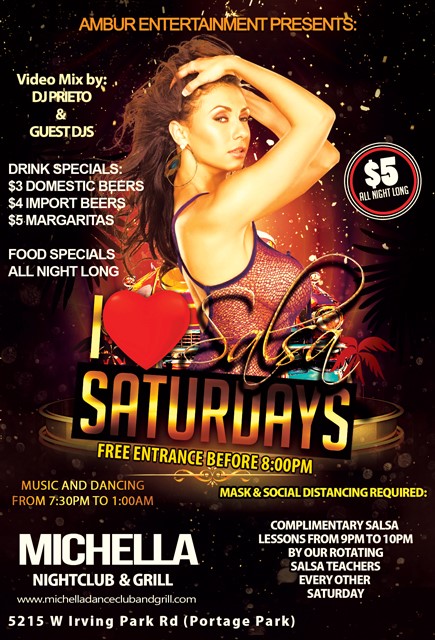 I Love Salsa Saturdays - Free B4 8pm!