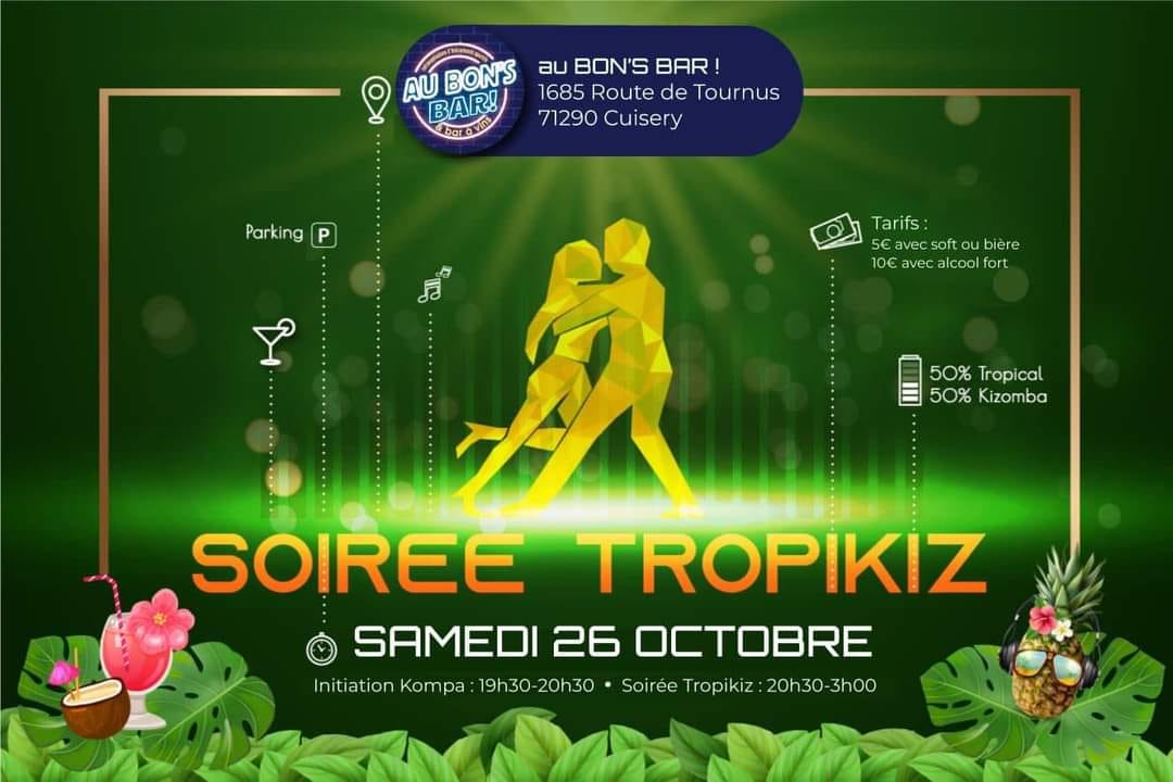 TROPIKIZ #4 - workshop kompa (Erwan) - soirée 💯 kiz Dj Hamza
