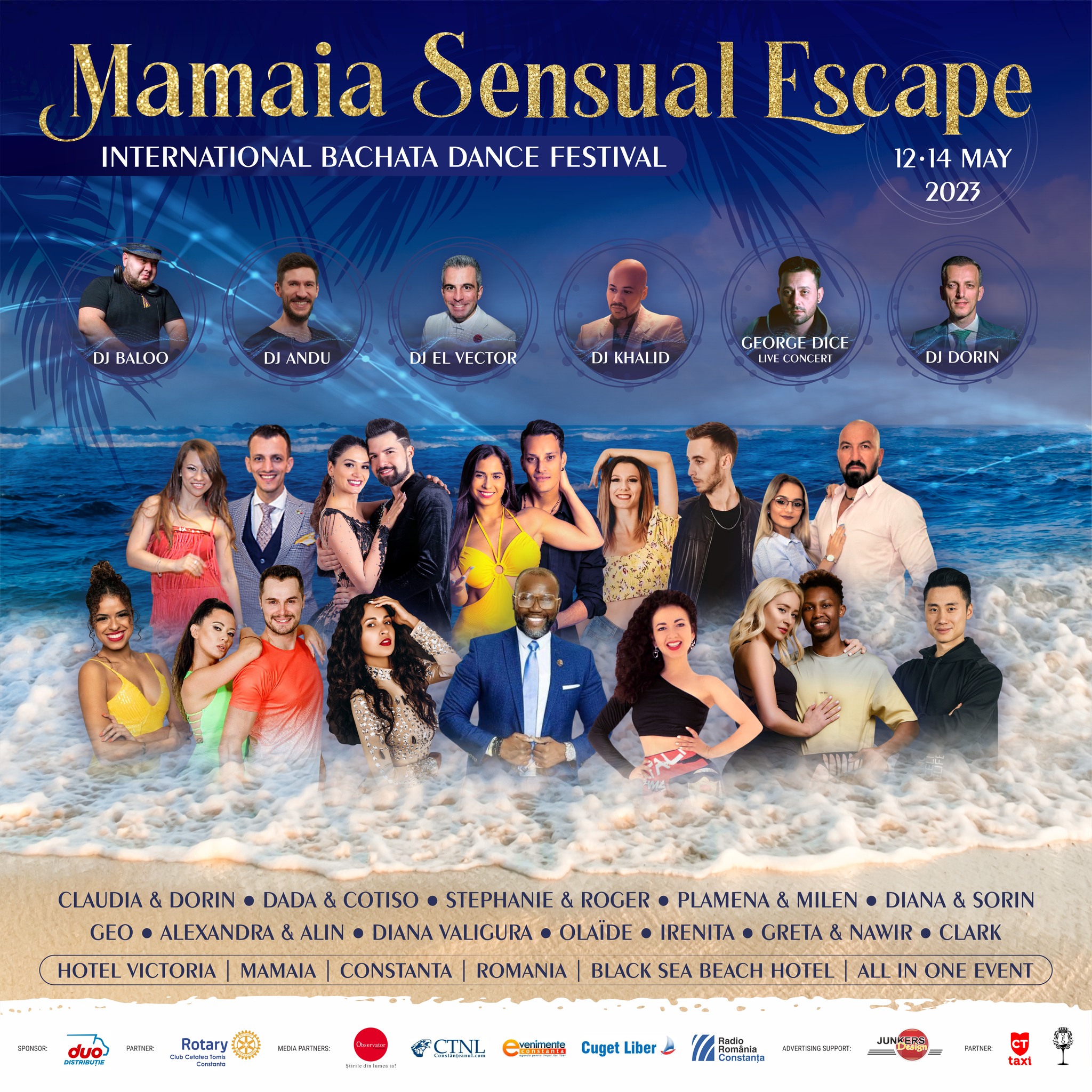 Mamaia Sensual Escape - International Bachata Dance Festival, 12-14 May 2023