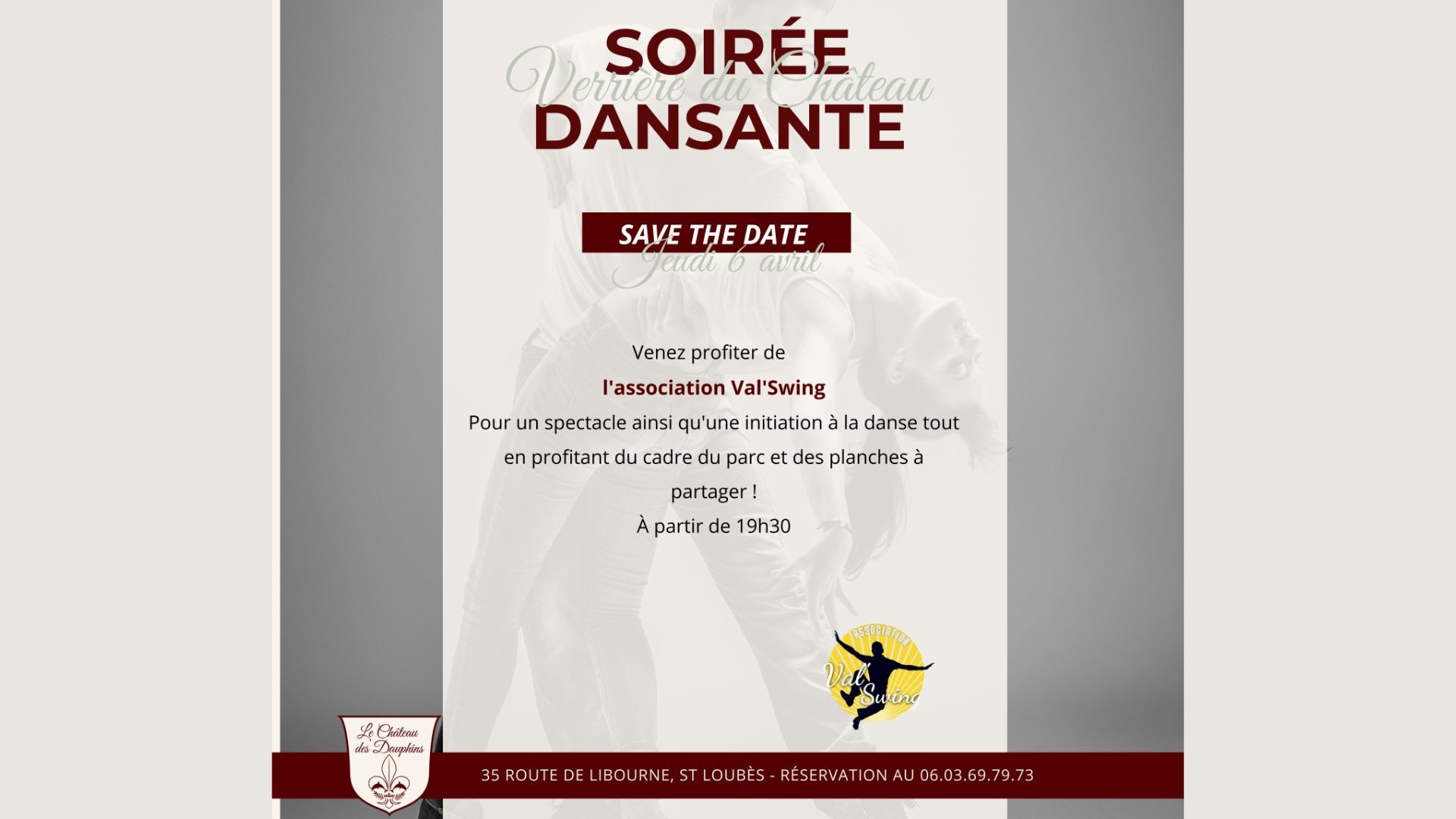 Soirée dansante au Château des Dauphins