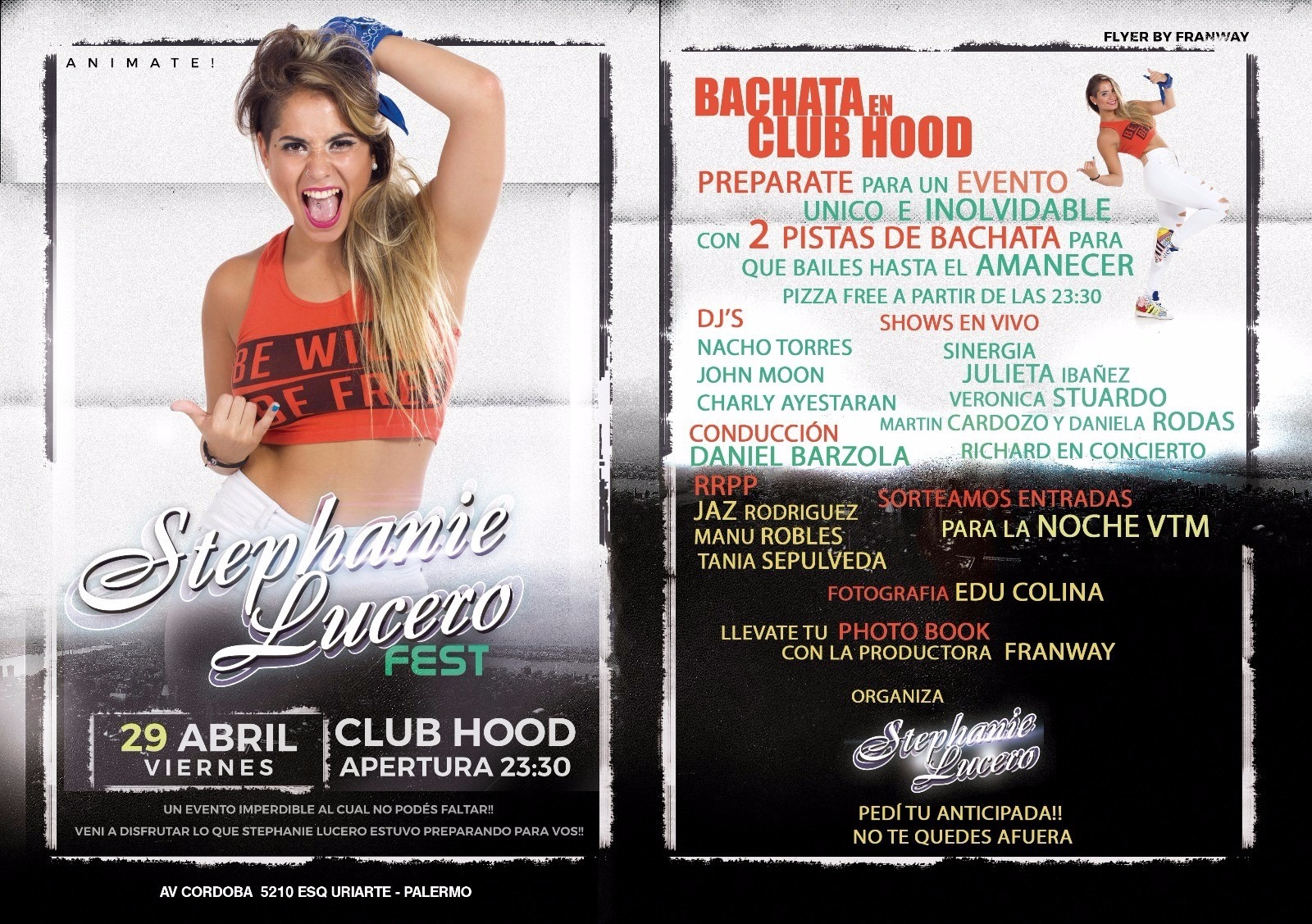 Viernes 29 de abril Stephanie Lucero Fest =)