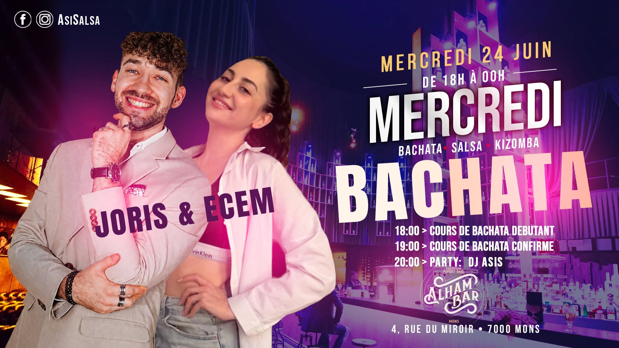 🔥MERCREDI BACHATA 🔥 • 💃BY ASISALSA💃