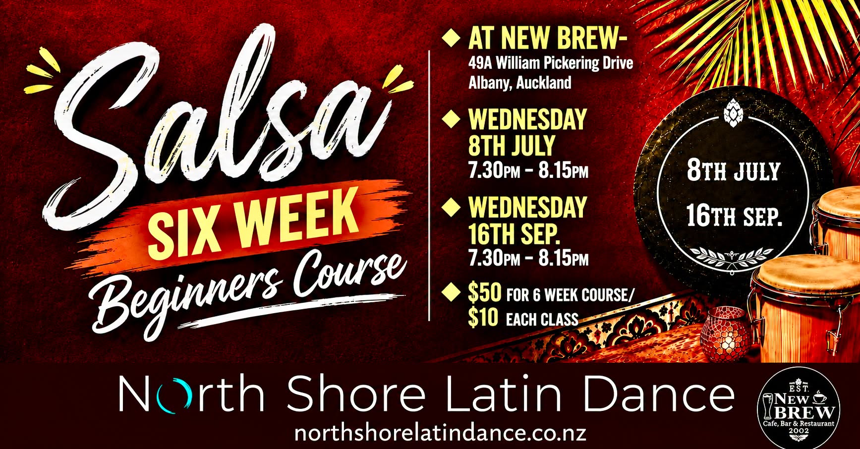 Wednesday Salsa Beginners 6 Week Course