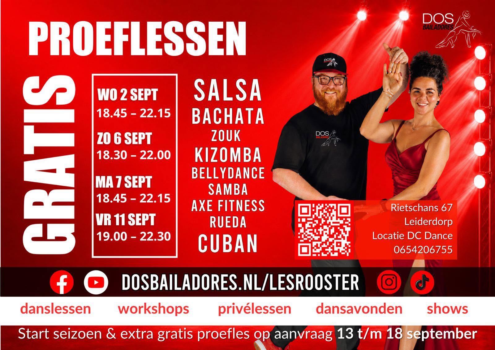Dos Bailadores gratis proeflessen en demo’s (open dagen)