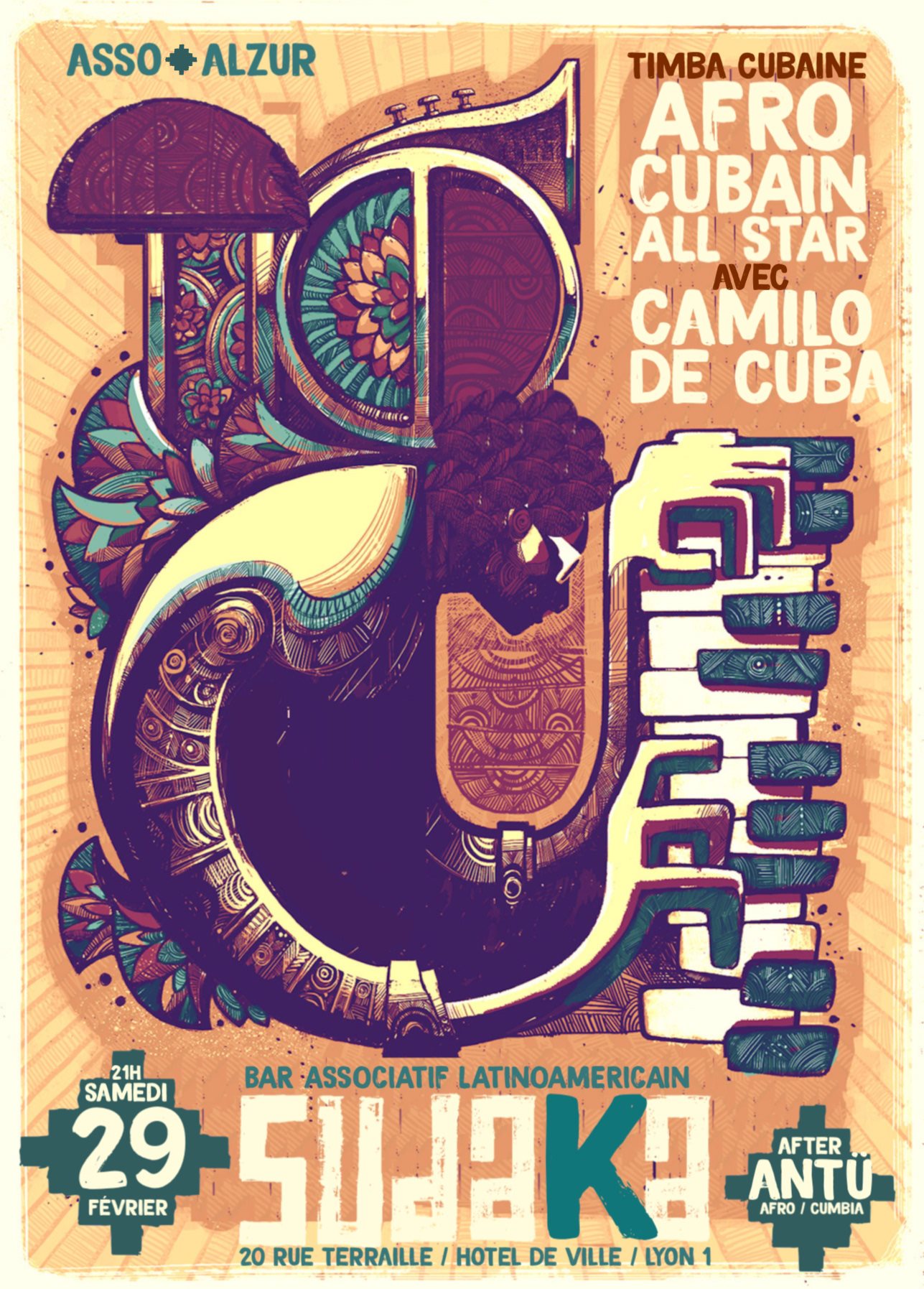 Afro Cubain All Star avec Camilo De Cuba Prix Libre 21h