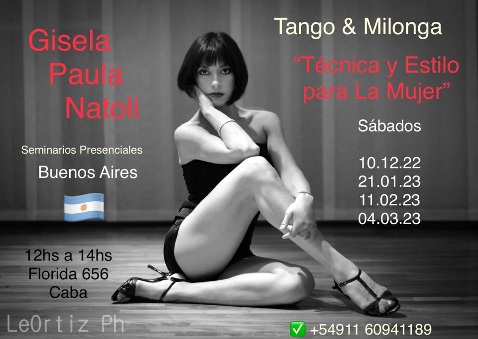 ❤️Tango & Milonga : Técnica y Estilo para La Mujer. Gisela Paula Natoli ❤️