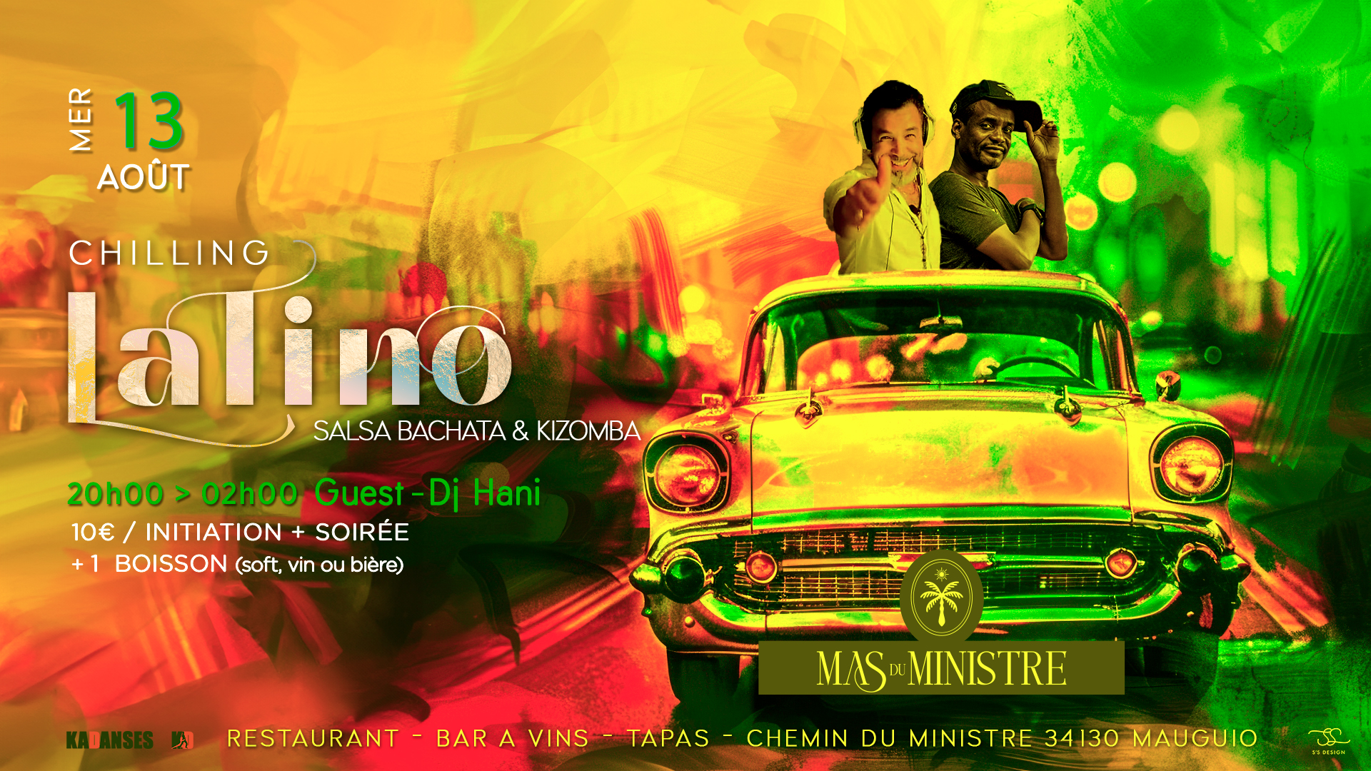 Chilling Latino au mas du Ministre (Summer open air SBK)
