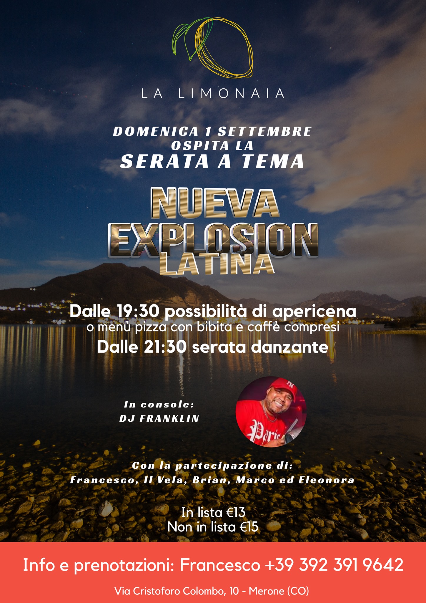 1 Settembre La Domenica Latina - Music Drink & Food
