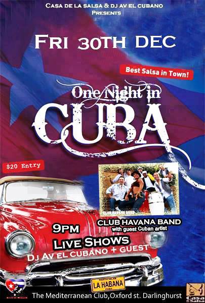 One Night In Cuba (Special edition) Fri 30 Dec