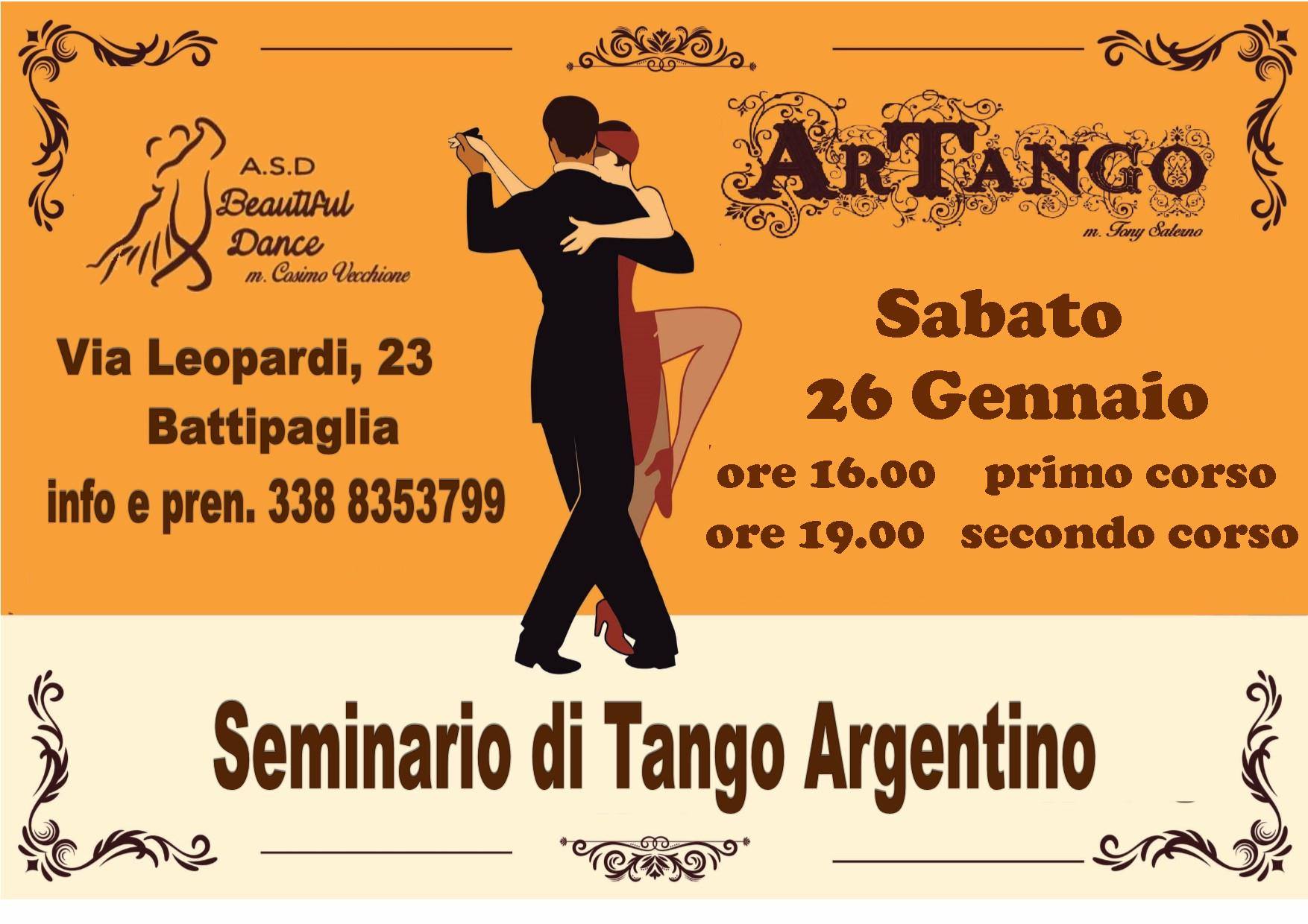 Primo Seminario di Tango Argentino 2019