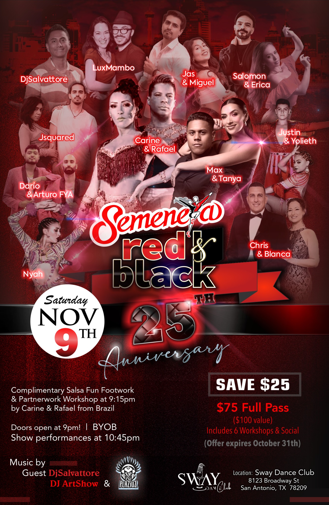 Semeneya RED & BLACK 25th Anniversary